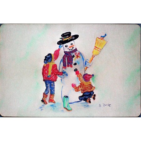 Betsy Drake Snowman Door Mat, Large DM903G